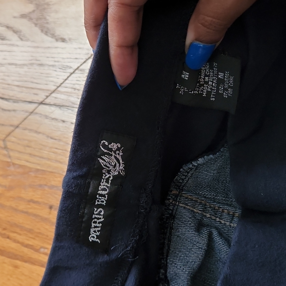 Paris Blues maternity denim Jean shorts size M - Picture 3 of 3